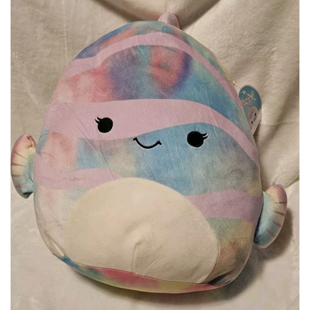 Biatrix the Pink Tye-Dye Fish 12 In Squishmallow Rare 1293 Made Release 2022